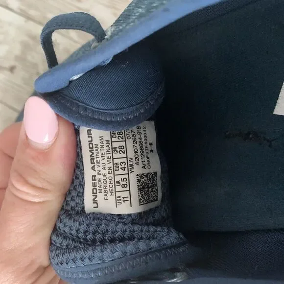 Under Armour Womens Charged Bandit 3 1298664-918 Blue Running Shoes Sneakers 11 - Picture 9 of 9